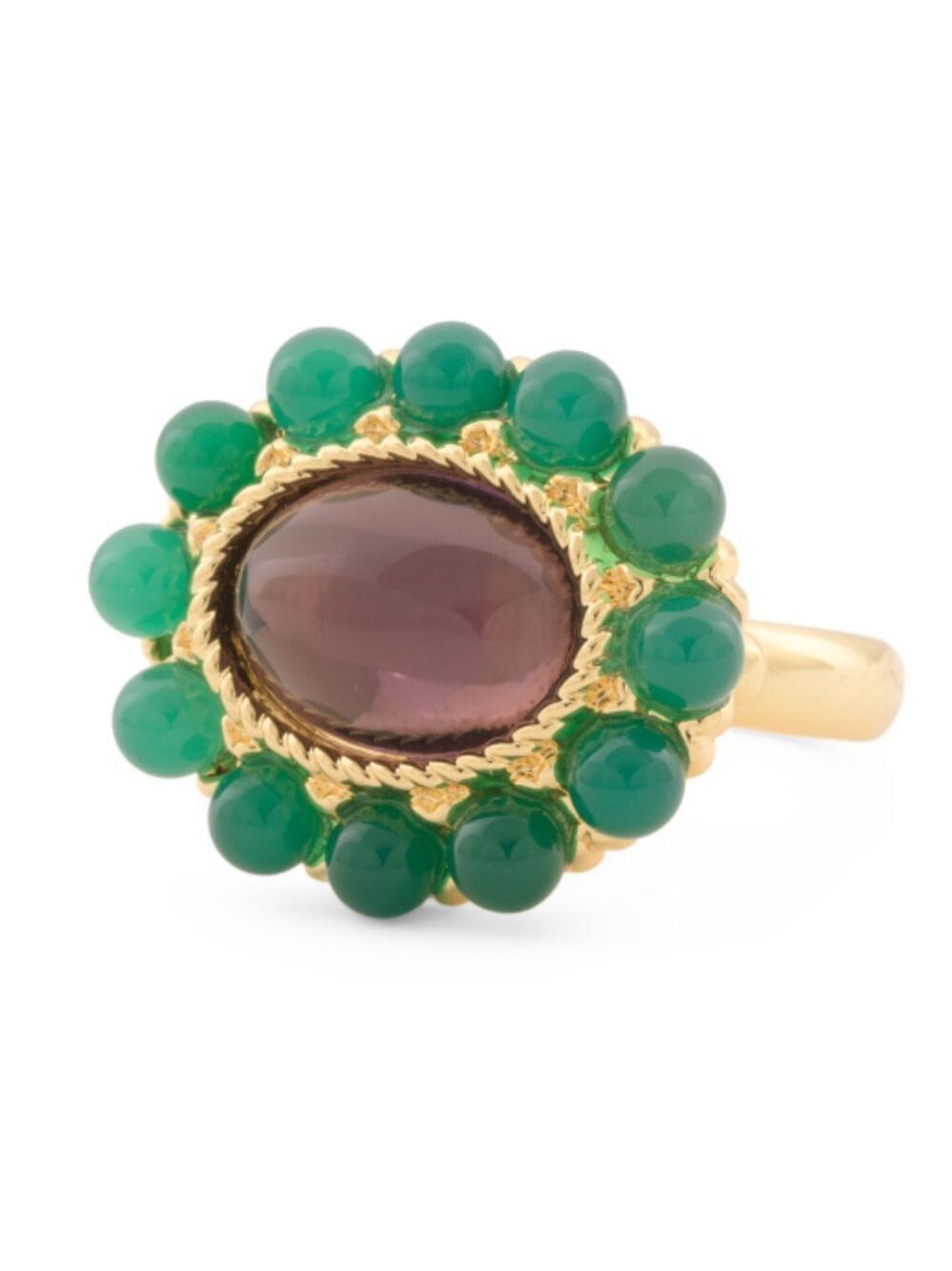 Ben Amun Statement Gemstone Cocktail Ring 9 New